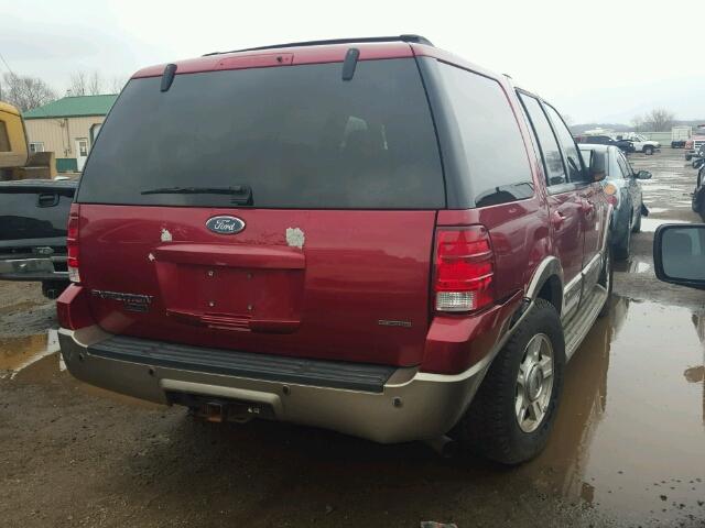 1FMFU18L84LA96589 - 2004 FORD EXPEDITION RED photo 4