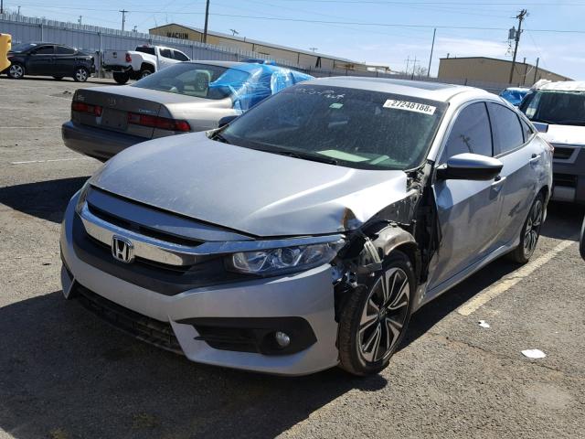 19XFC1F75GE015476 - 2016 HONDA CIVIC EXL SILVER photo 2