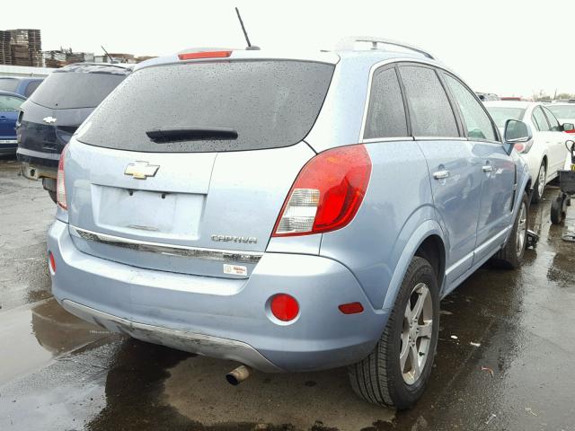 3GNAL3EK2DS589386 - 2013 CHEVROLET CAPTIVA LT BLUE photo 4