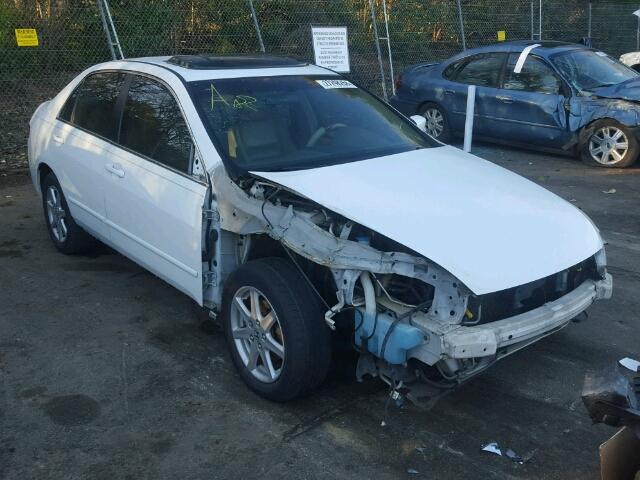 1HGCM66583A044688 - 2003 HONDA ACCORD WHITE photo 1