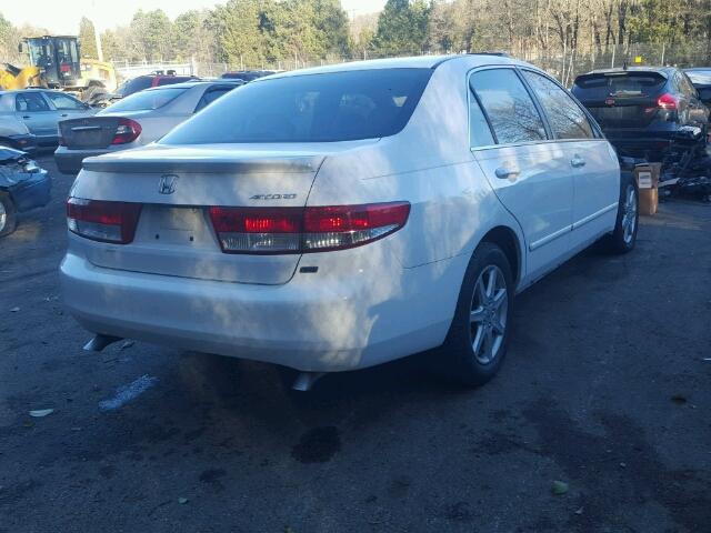 1HGCM66583A044688 - 2003 HONDA ACCORD WHITE photo 4