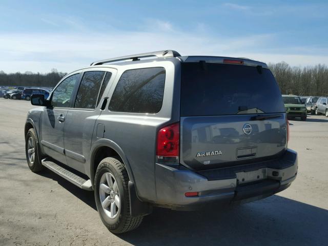 5N1BA0NDXDN612583 - 2013 NISSAN ARMADA SV GRAY photo 3