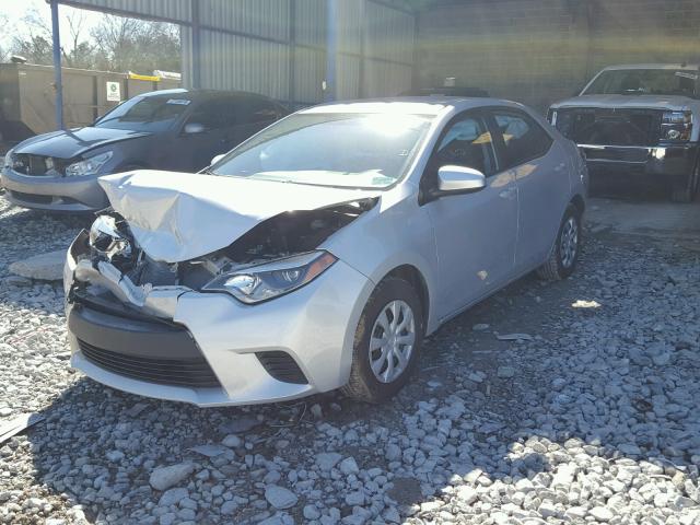 2T1BURHE4GC517643 - 2016 TOYOTA COROLLA L SILVER photo 2