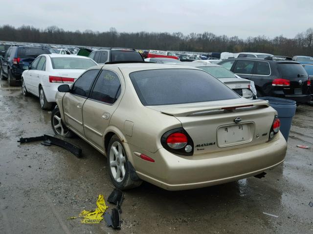 JN1CA31DX1T600055 - 2001 NISSAN MAXIMA GXE BEIGE photo 3