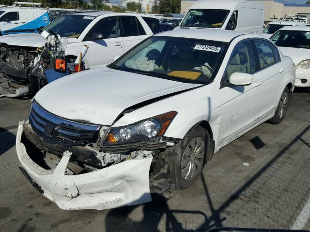 1HGCP2F38CA108985 - 2012 HONDA ACCORD LX WHITE photo 2