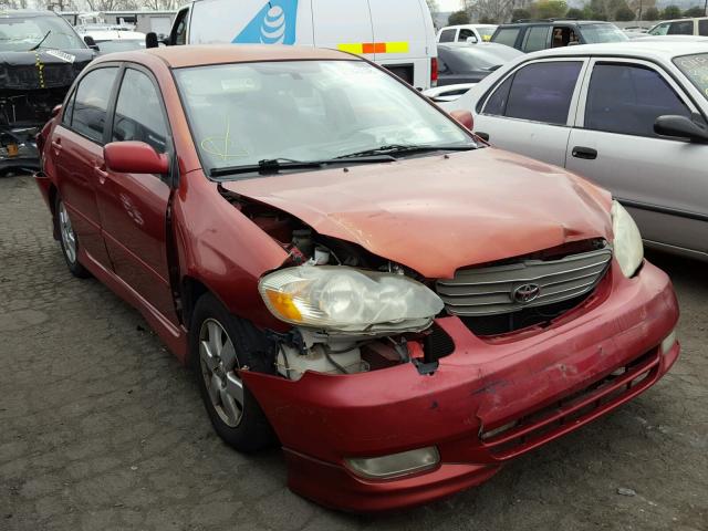 2T1BR32E04C312551 - 2004 TOYOTA COROLLA CE RED photo 1