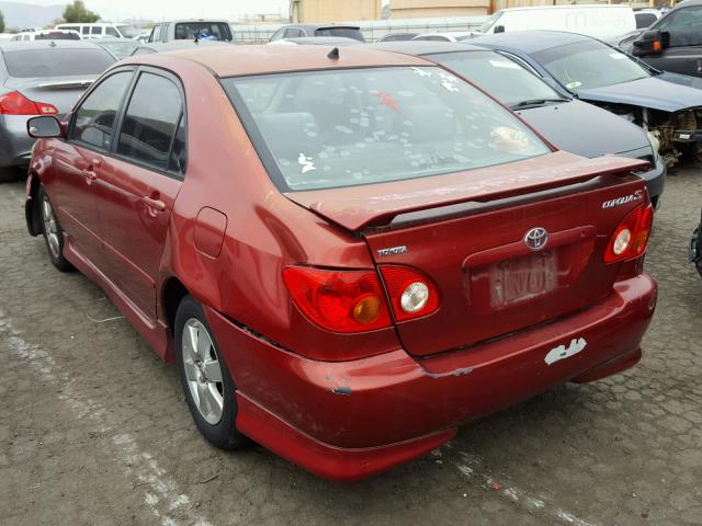 2T1BR32E04C312551 - 2004 TOYOTA COROLLA CE RED photo 3