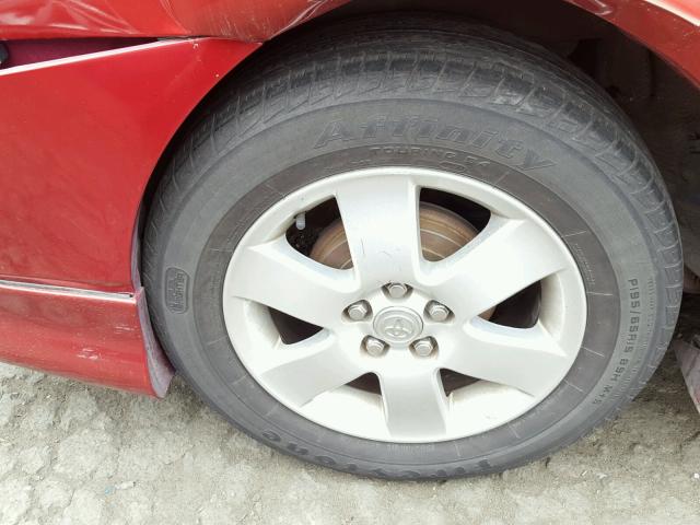 2T1BR32E04C312551 - 2004 TOYOTA COROLLA CE RED photo 9