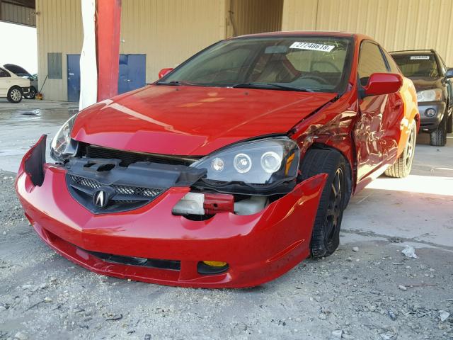 JH4DC54854S019092 - 2004 ACURA RSX RED photo 2