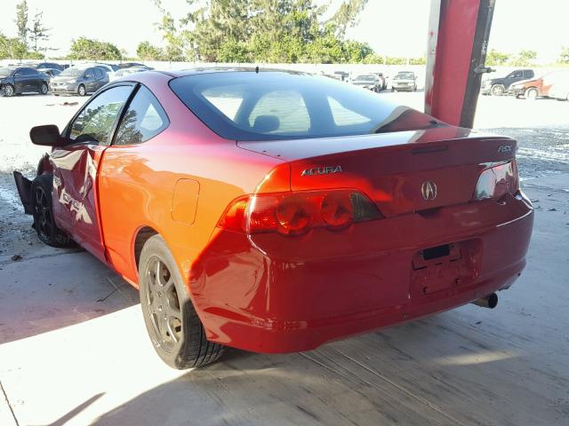 JH4DC54854S019092 - 2004 ACURA RSX RED photo 3