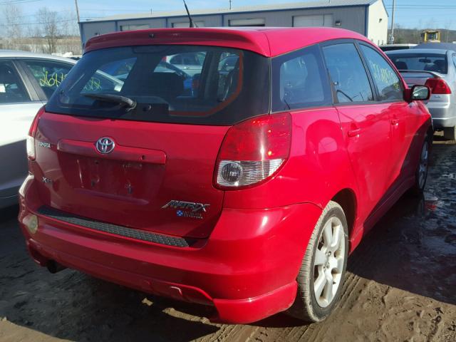 2T1KY32E94C186919 - 2004 TOYOTA COROLLA MA RED photo 4