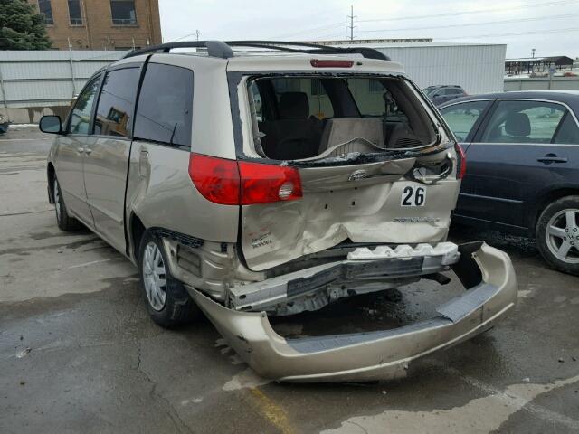 5TDZK23C28S099593 - 2008 TOYOTA SIENNA CE BEIGE photo 3