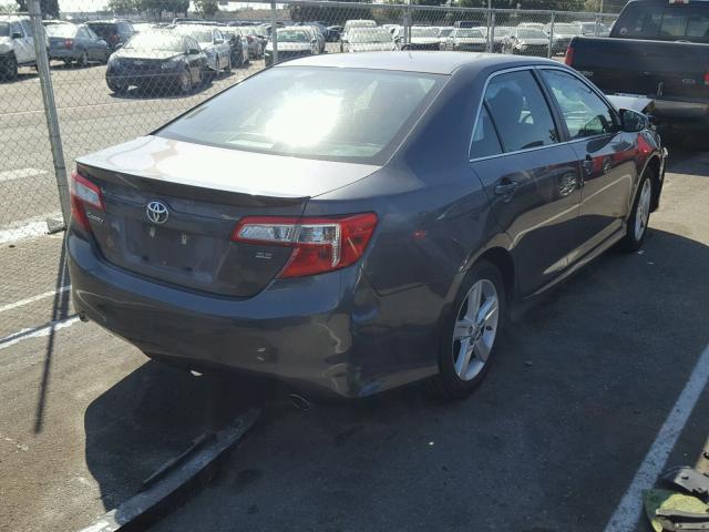 4T1BF1FK0DU651869 - 2013 TOYOTA CAMRY L GRAY photo 4