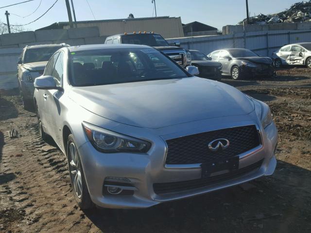 JN1BV7AR4FM392310 - 2015 INFINITI Q50 BASE SILVER photo 1