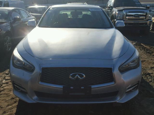 JN1BV7AR4FM392310 - 2015 INFINITI Q50 BASE SILVER photo 9