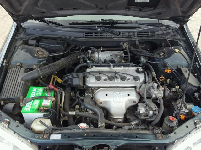 1HGCG5654WA138007 - 1998 HONDA ACCORD EX GREEN photo 7