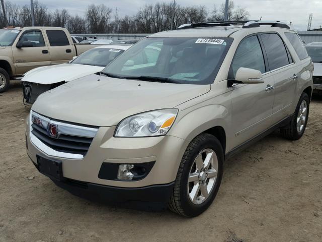 5GZEV33718J252541 - 2008 SATURN OUTLOOK XR ოქროსფერი ფოტო 2