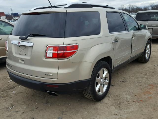 5GZEV33718J252541 - 2008 SATURN OUTLOOK XR ოქროსფერი ფოტო 4
