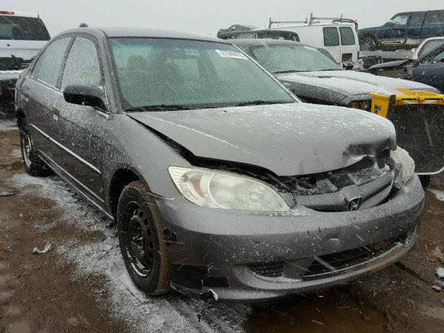 1HGES16355L022395 - 2005 HONDA CIVIC DX V GRAY photo 1