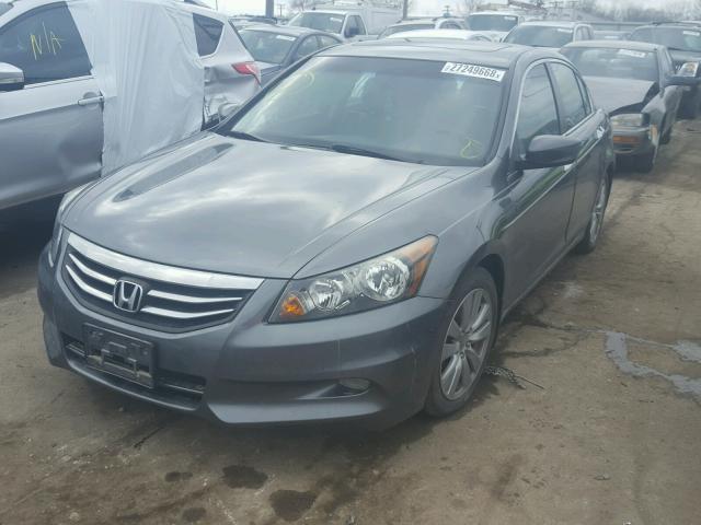 1HGCP3F87BA007260 - 2011 HONDA ACCORD EXL GRAY photo 2