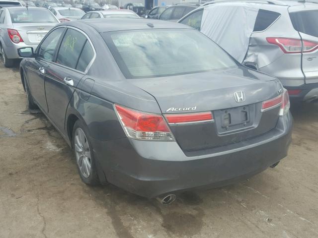 1HGCP3F87BA007260 - 2011 HONDA ACCORD EXL GRAY photo 3