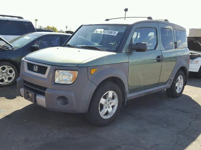 5J6YH28675L019371 - 2005 HONDA ELEMENT EX GREEN photo 2