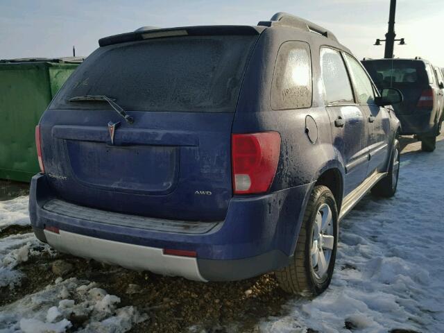 2CKDL73F966170075 - 2006 PONTIAC TORRENT BLUE photo 4