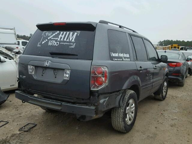 5FNYF28238B021246 - 2008 HONDA PILOT VP GRAY photo 4