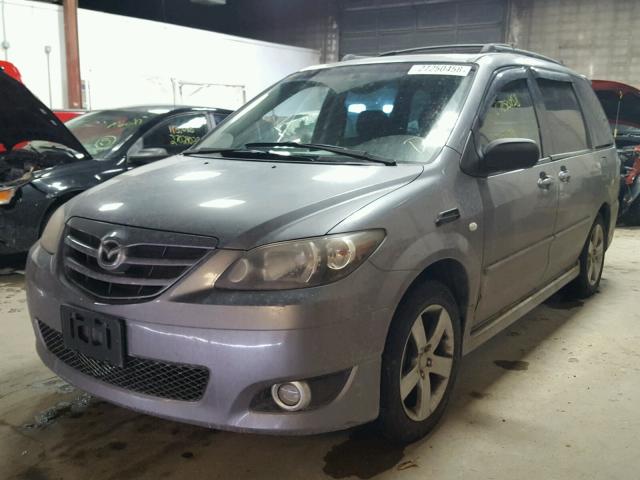 JM3LW28J050543285 - 2005 MAZDA MPV WAGON GRAY photo 2