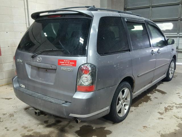 JM3LW28J050543285 - 2005 MAZDA MPV WAGON GRAY photo 4