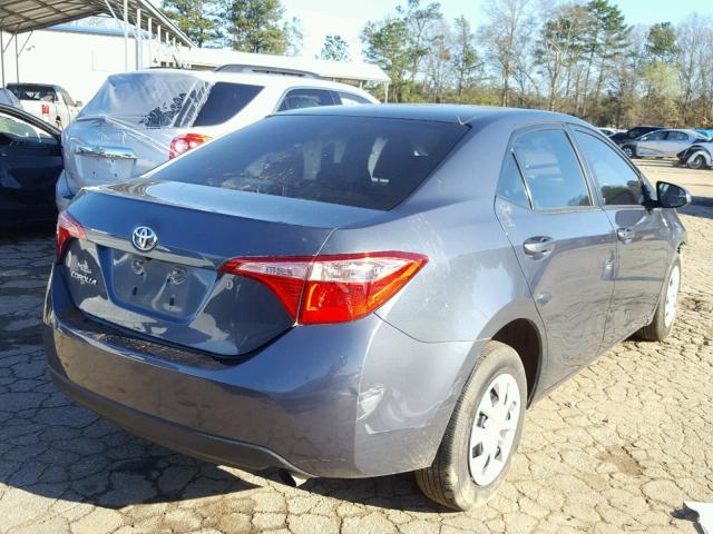 2T1BURHE4HC783729 - 2017 TOYOTA COROLLA L BLUE photo 4