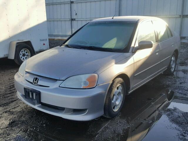 JHMES95633S015570 - 2003 HONDA CIVIC HYBR SILVER photo 2