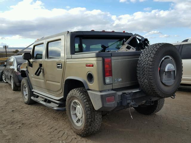 5GRGN22U75H106142 - 2005 HUMMER H2 SUT GREEN photo 3