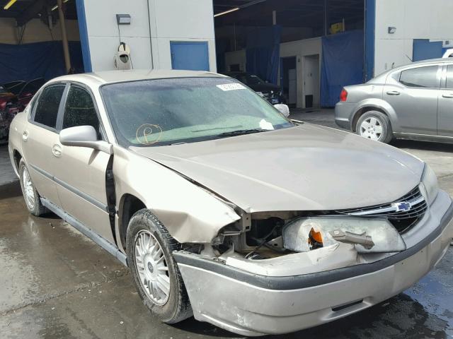 2G1WF55EX29214229 - 2002 CHEVROLET IMPALA BEIGE photo 1