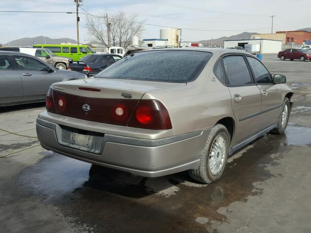 2G1WF55EX29214229 - 2002 CHEVROLET IMPALA BEIGE photo 4