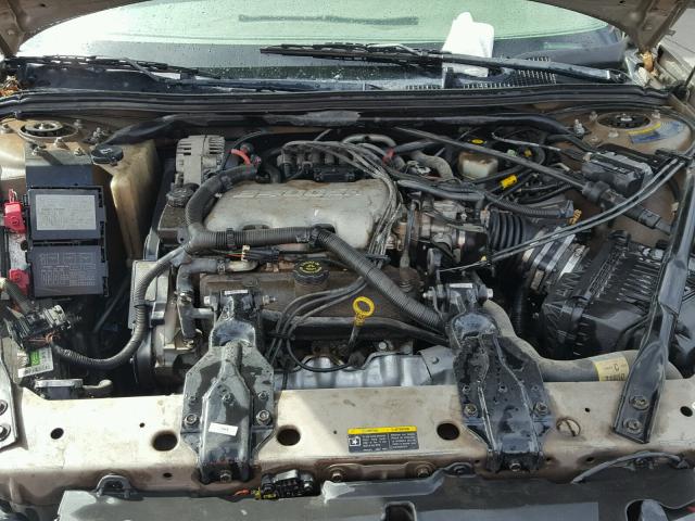 2G1WF55EX29214229 - 2002 CHEVROLET IMPALA BEIGE photo 7