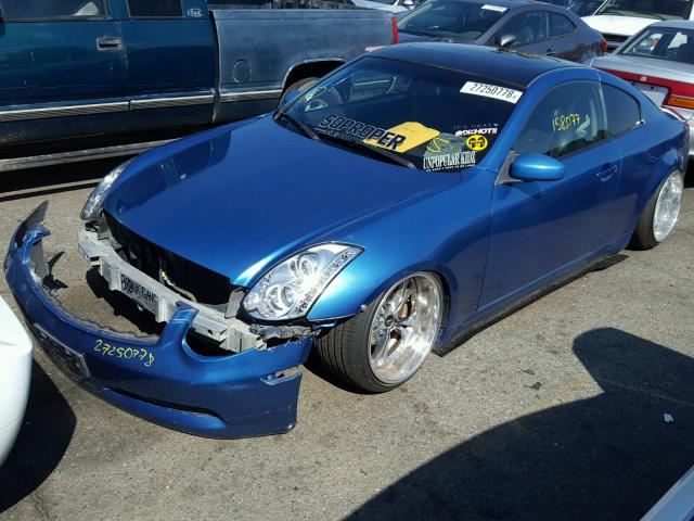 JNKCV54E53M207982 - 2003 INFINITI G35 BLUE photo 2