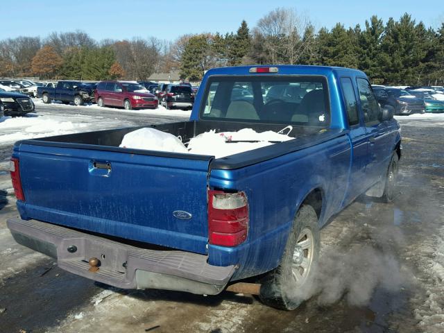 1FTYR14U42TA22192 - 2002 FORD RANGER SUP BLUE photo 4