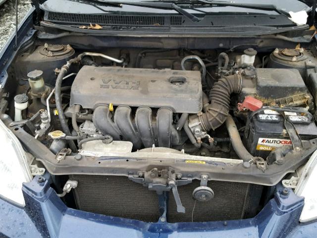 2T1KR32E57C671060 - 2007 TOYOTA COROLLA MA BLUE photo 7