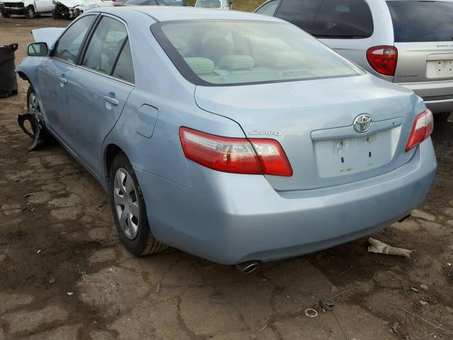 4T1BK46K57U557407 - 2007 TOYOTA CAMRY NEW BLUE photo 3