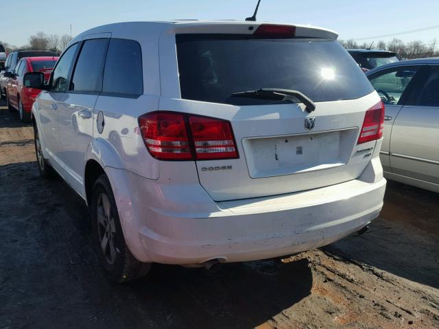 3D4GG57V79T549884 - 2009 DODGE JOURNEY SX WHITE photo 3