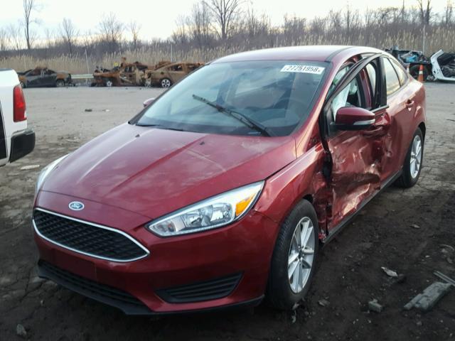 1FADP3F22FL347382 - 2015 FORD FOCUS SE RED photo 2