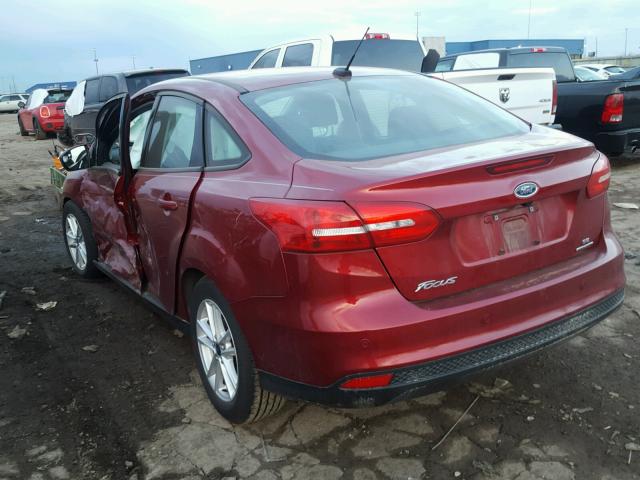 1FADP3F22FL347382 - 2015 FORD FOCUS SE RED photo 3