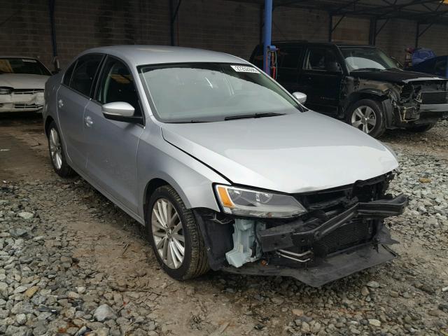 3VWLX7AJ2BM346766 - 2011 VOLKSWAGEN JETTA SEL SILVER photo 1