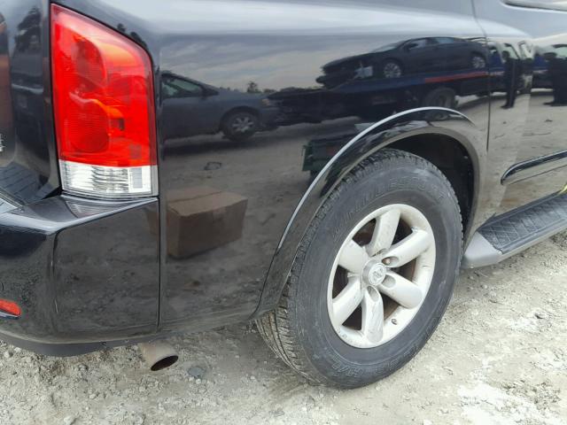 5N1AA08CX8N610465 - 2008 NISSAN ARMADA SE BLACK photo 9