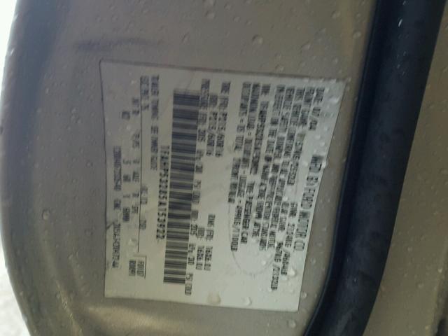 1FAHP53285A153922 - 2005 FORD TAURUS SE GRAY photo 10