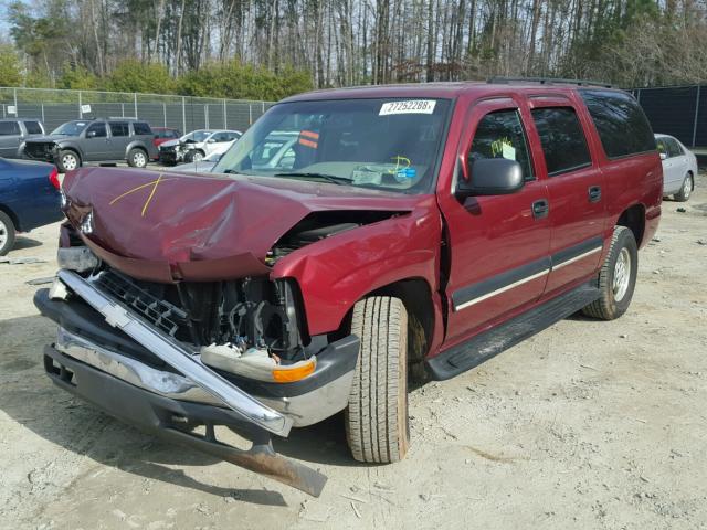 1GNFK16Z23J145983 - 2003 CHEVROLET SUBURBAN K BURGUNDY photo 2