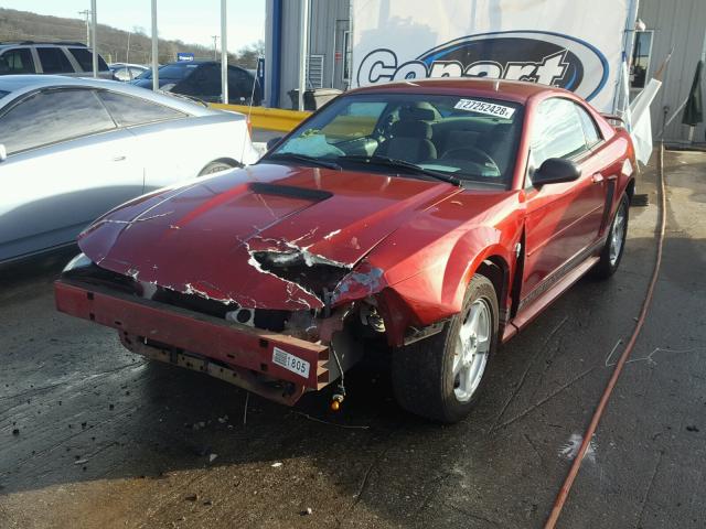 1FAFP40694F162476 - 2004 FORD MUSTANG MAROON photo 2