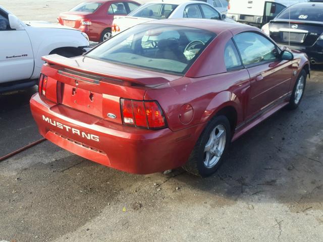 1FAFP40694F162476 - 2004 FORD MUSTANG MAROON photo 4
