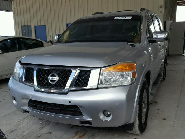 5N1BA0NF6AN602761 - 2010 NISSAN ARMADA PLA SILVER photo 2